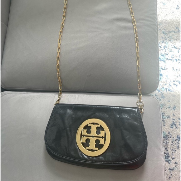 Tory Burch Black leather Clutch